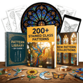 200+ Stained Glass Patterns Bundle (Instant Download)