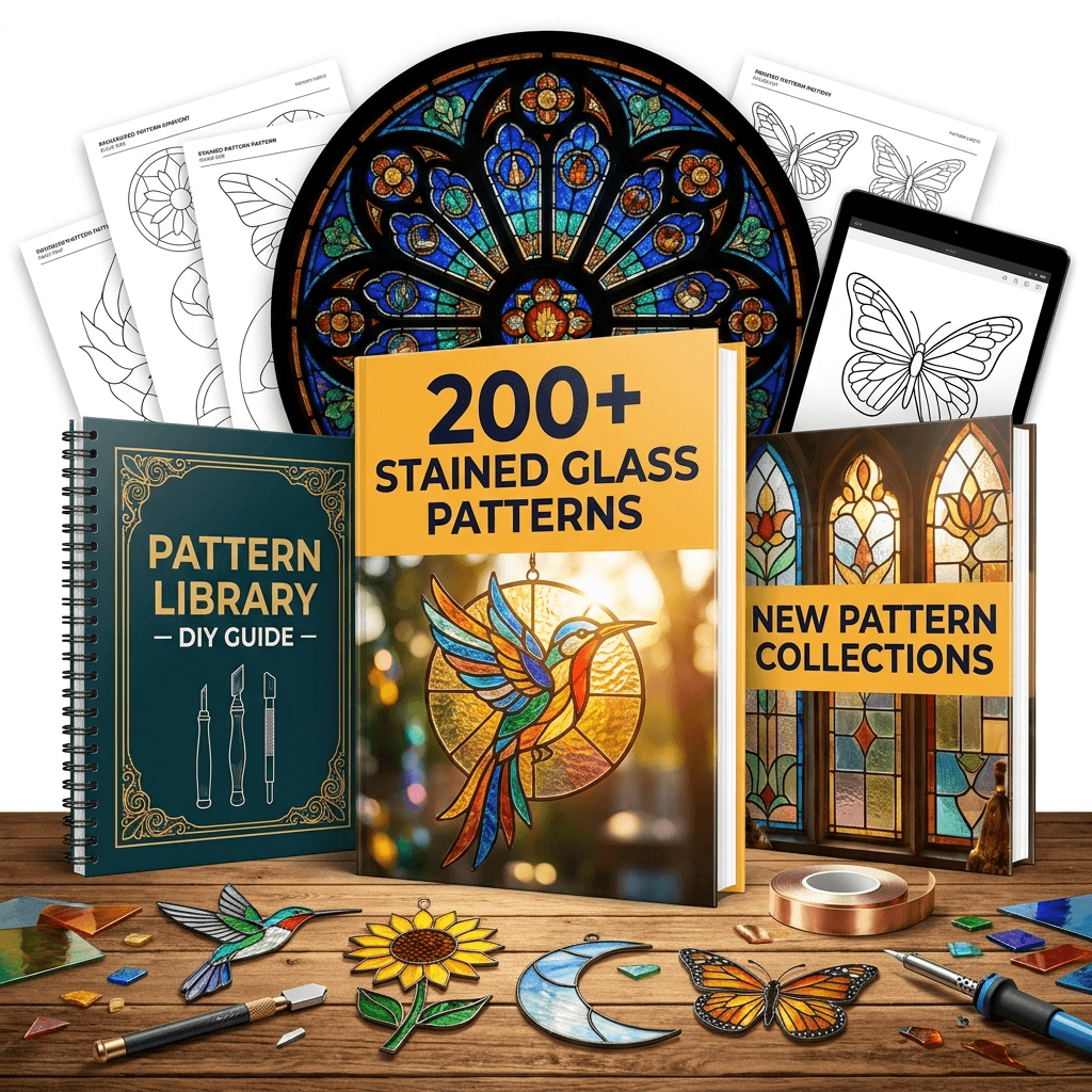 200+ Stained Glass Patterns Bundle (Instant Download)